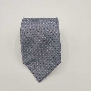 Mens Necktie Geoffrey Beene Tie Silver, Size 58in x 3.5 100% Silk suit Vintage